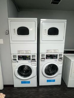 Six washers  & 8 dryers