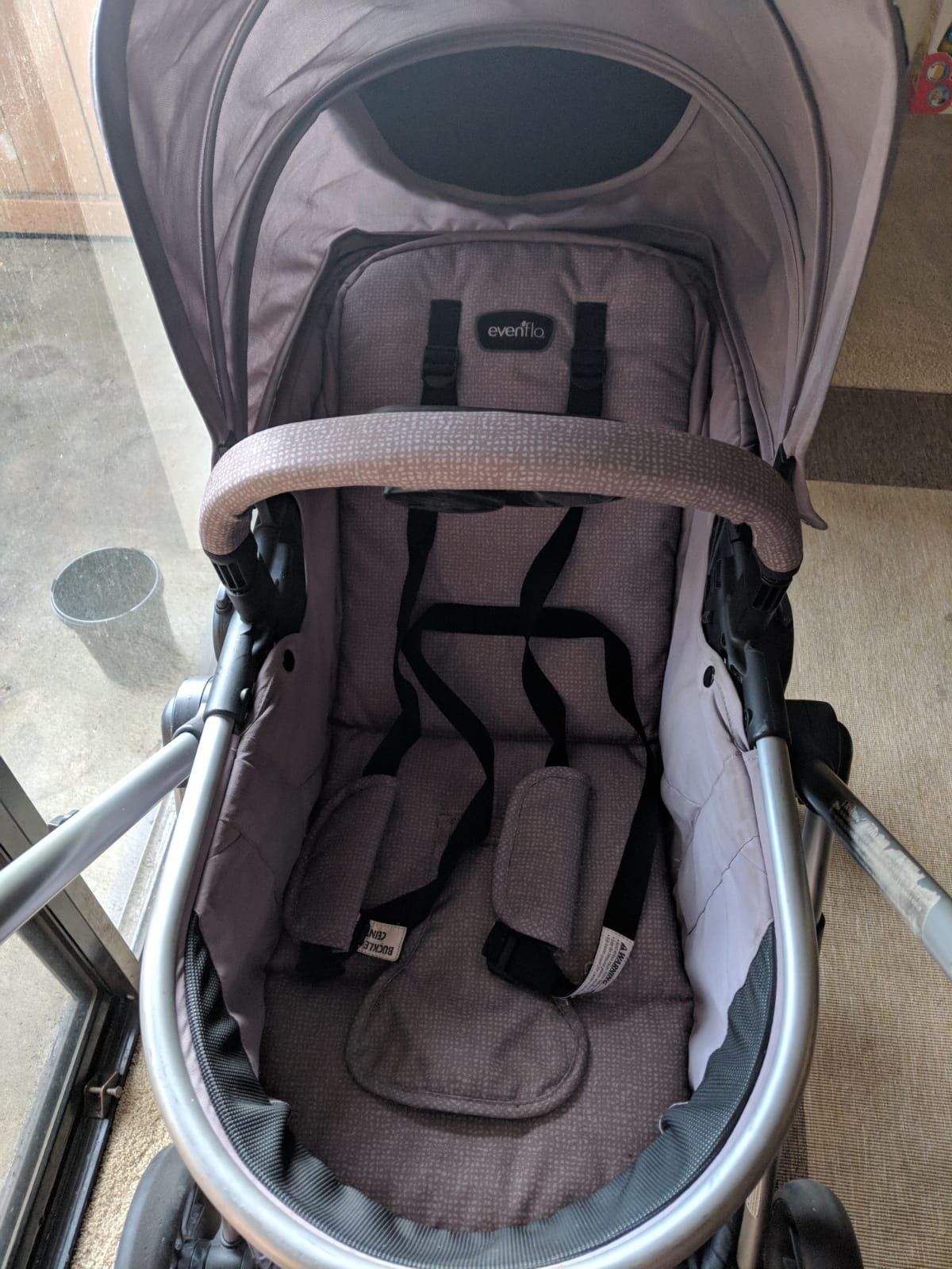 Evenflo stroller with bassinet. Car seat not included