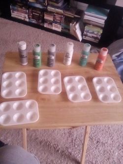 Acrylic Paint And Paint Panels. 