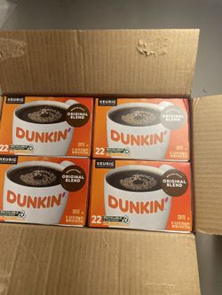 Dunkin' Original Blend Coffee, Medium Roast, K-Cup Pods, 22 Count Boxes