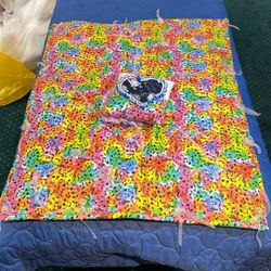 Handmade Heirloom  Baby Quilt