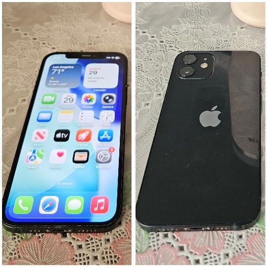 FOR SALE $175 *(OR BEST OFFER) IPHONE 12 REGULAR 64GB (BLUE) UNLOCK FOR ANY S.I.M. CARD ANY COMPANY. GOOD CONDITION 8/10
