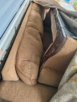 Free, couch,  love seat, single chair with legs resting