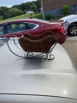 Decorative wooden sleigh