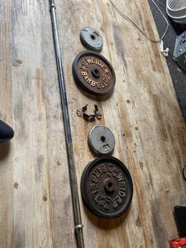Bar and weights for sale Clearance