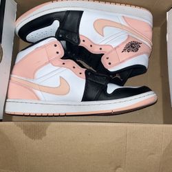 Crimson Tint Toe Jordan 1 Mid