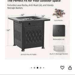 East Oak Fire Pit Table 🔥 Mesa East Oak Para Fogatas 