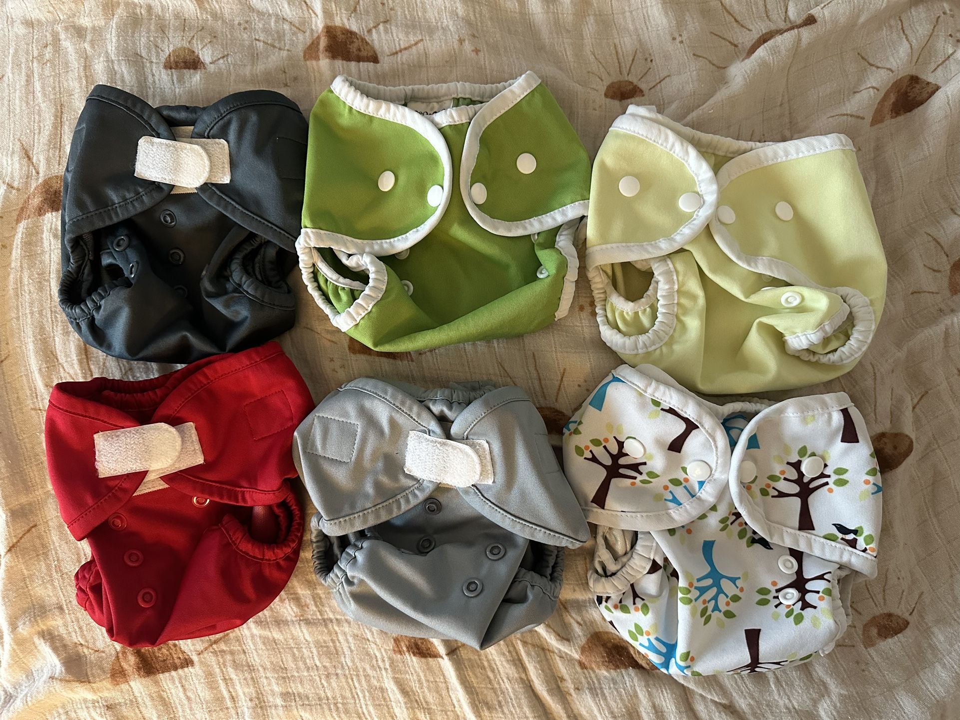 Newborn Cloth Diapers/ Rumparooz And Thirsties