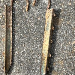 Handmade Trampoline stakes