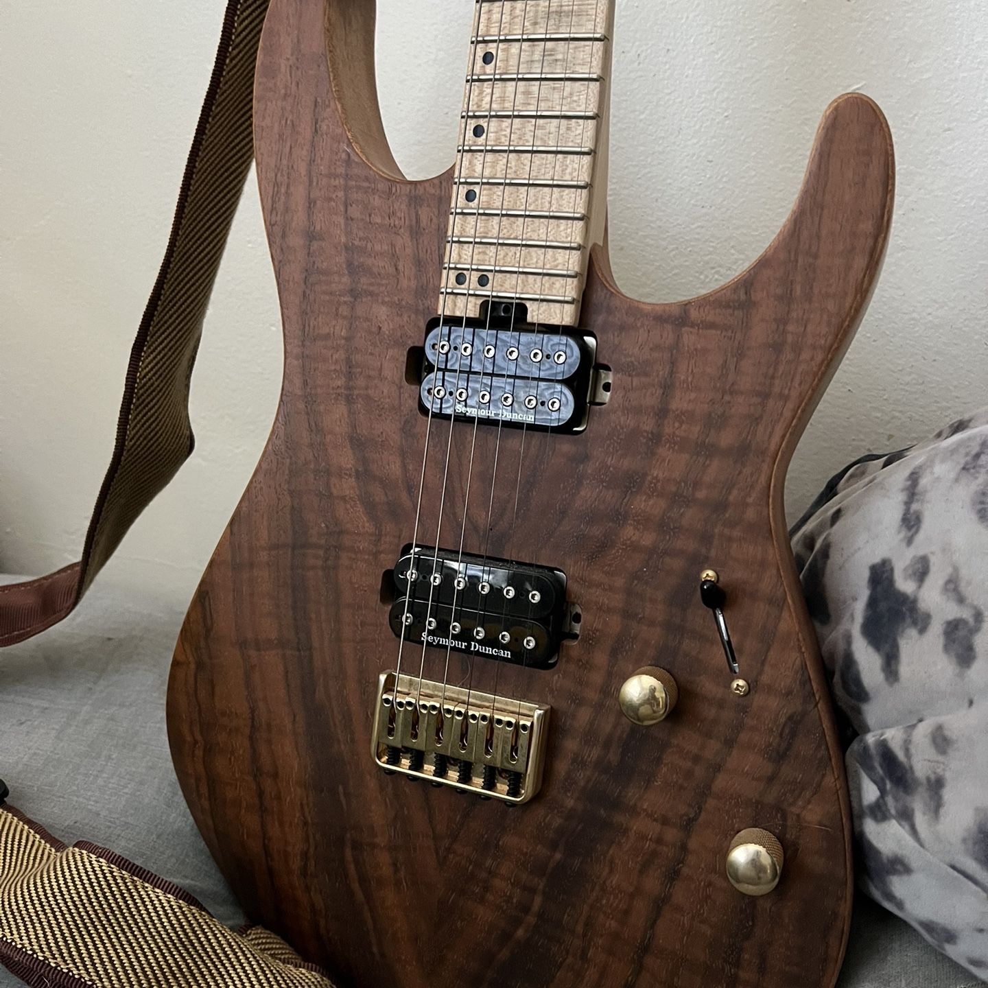 Charvel Pro-Mod DK24 HH HT M Mahogany with Figured Walnut Top 2020 - Present - Natural Guitar