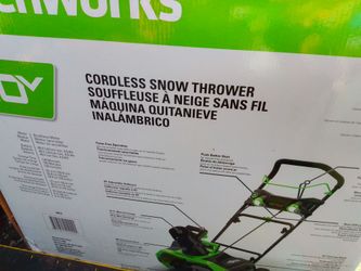 Greenworks snow blower