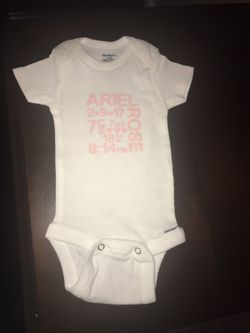 Personalized Birth Onesie