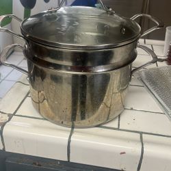 Princess House Stainless Steel 5  QT Steamer Por