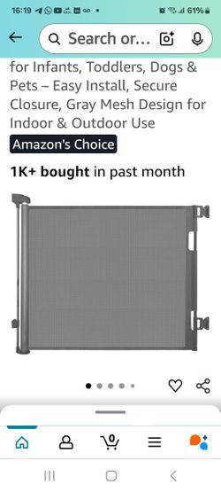 Retractable Baby Gate for Stairs 