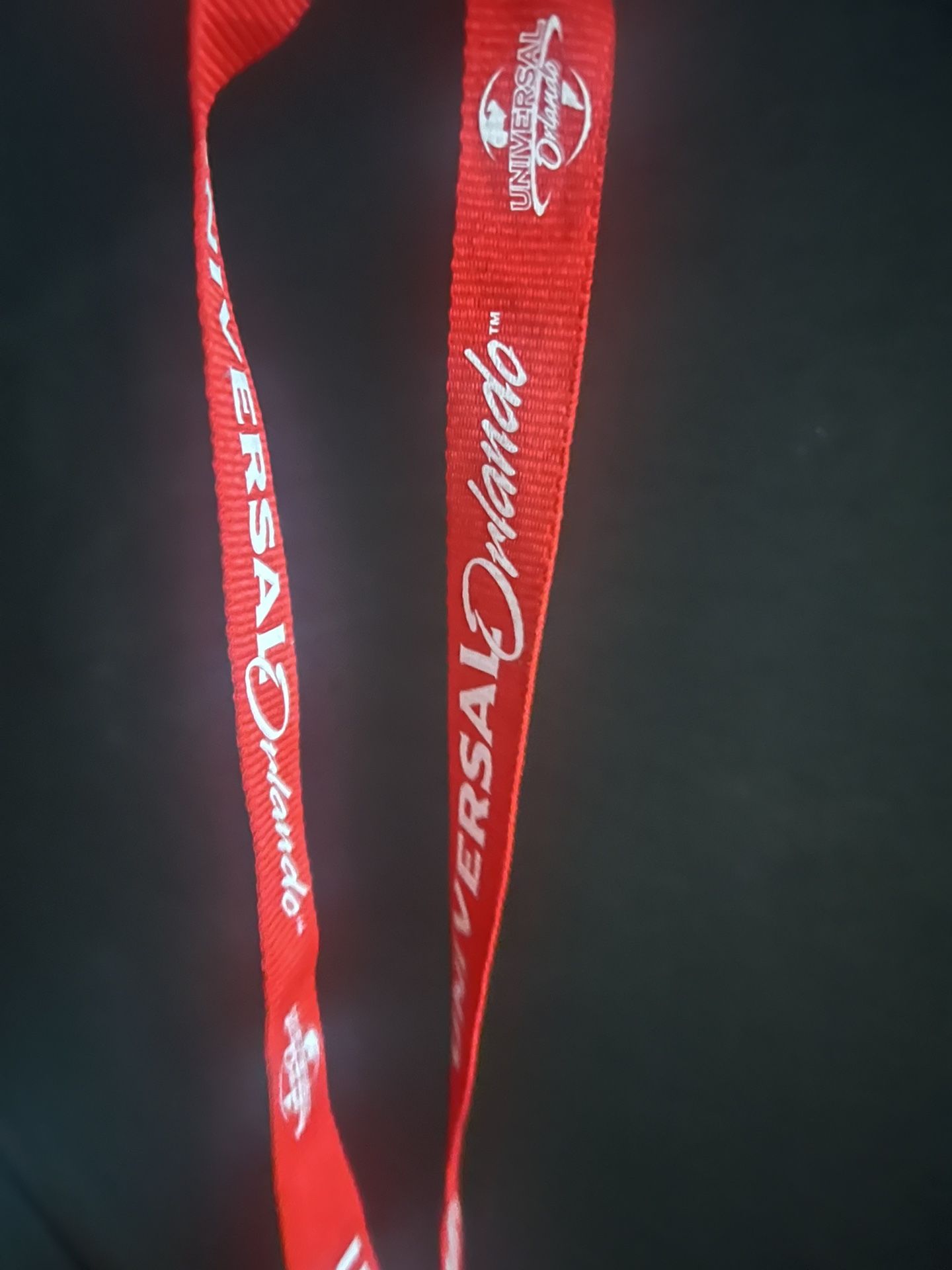 Red Band Universal Studios Lanyard For Keys Or Laminate Badges