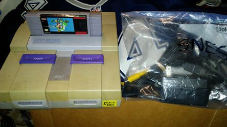 Super nintendo with Mario