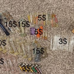 One Hitters (glass And Metal), Pipes As Marked