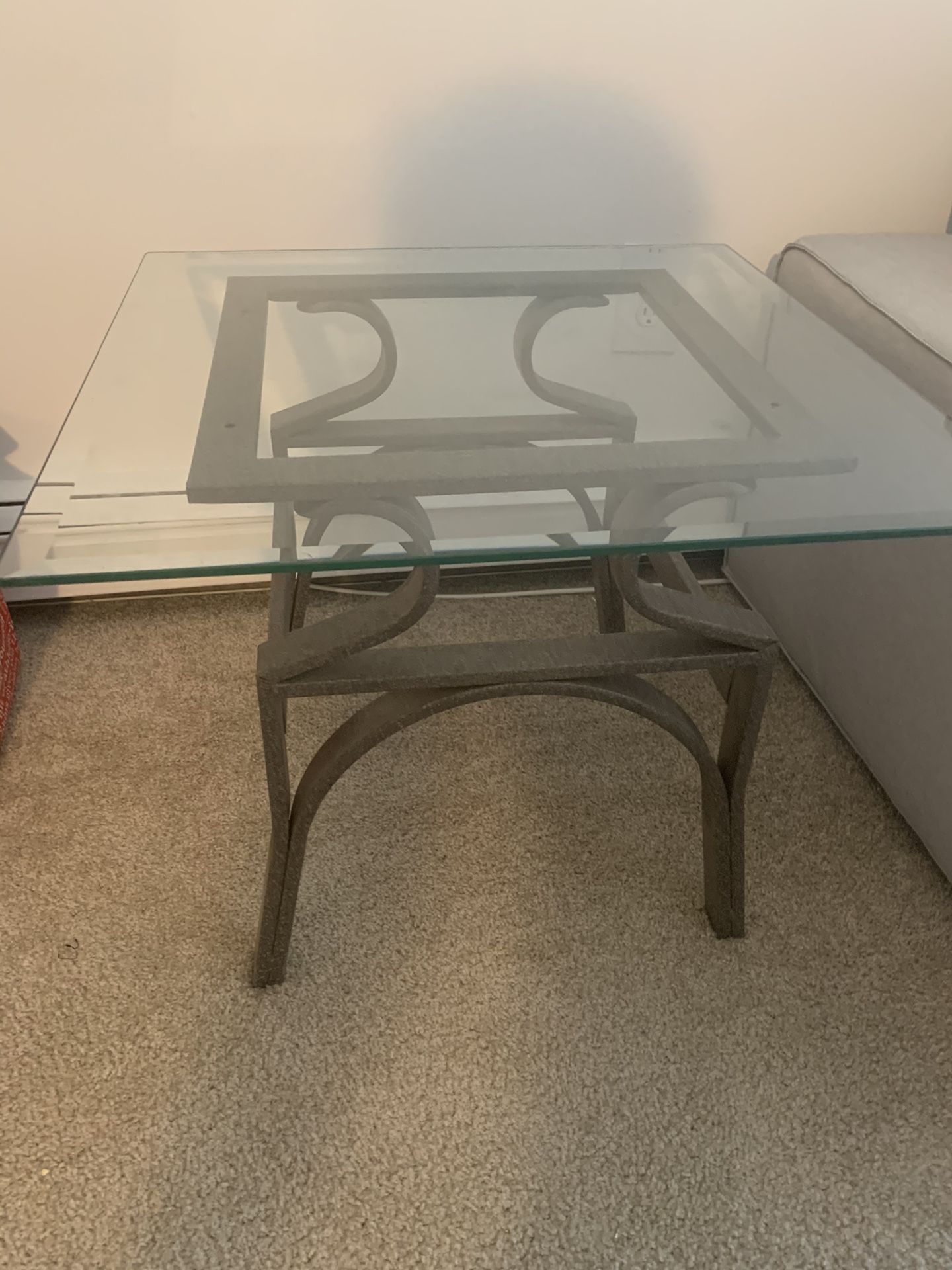 Glass Side coffee table
