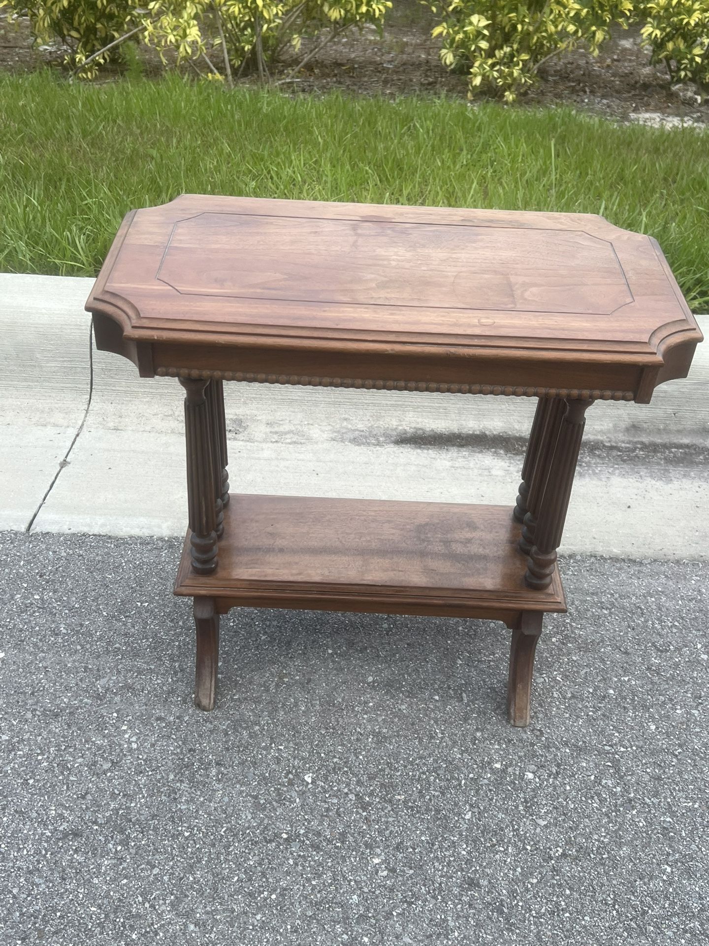 Vintage antique table, small cute and adorable with minor cosmetic blemishes