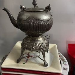 Indian Vintage Silver Plate kettle 