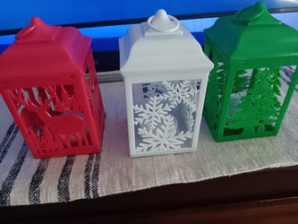 Plastic Small X-mas Lanterns