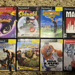 PlayStation 2 (PS2) Game Bundle - 8 Games 