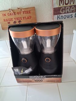 "NEW" Duracell LED Lanterns 1000 Lumens W/USB Connestion