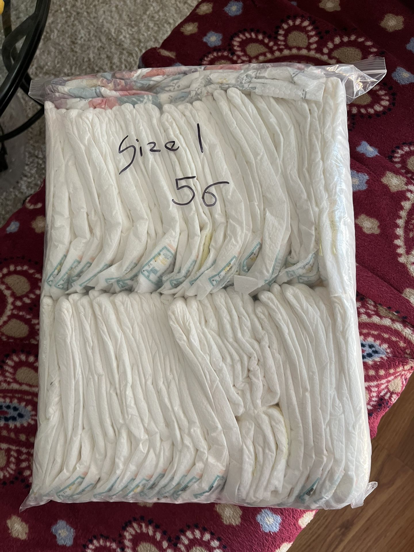 Diapers Size 1 $20 For 56 Of Them 