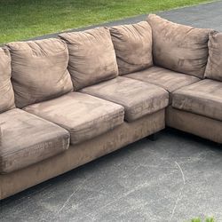 Brown Sectional Couch Set 