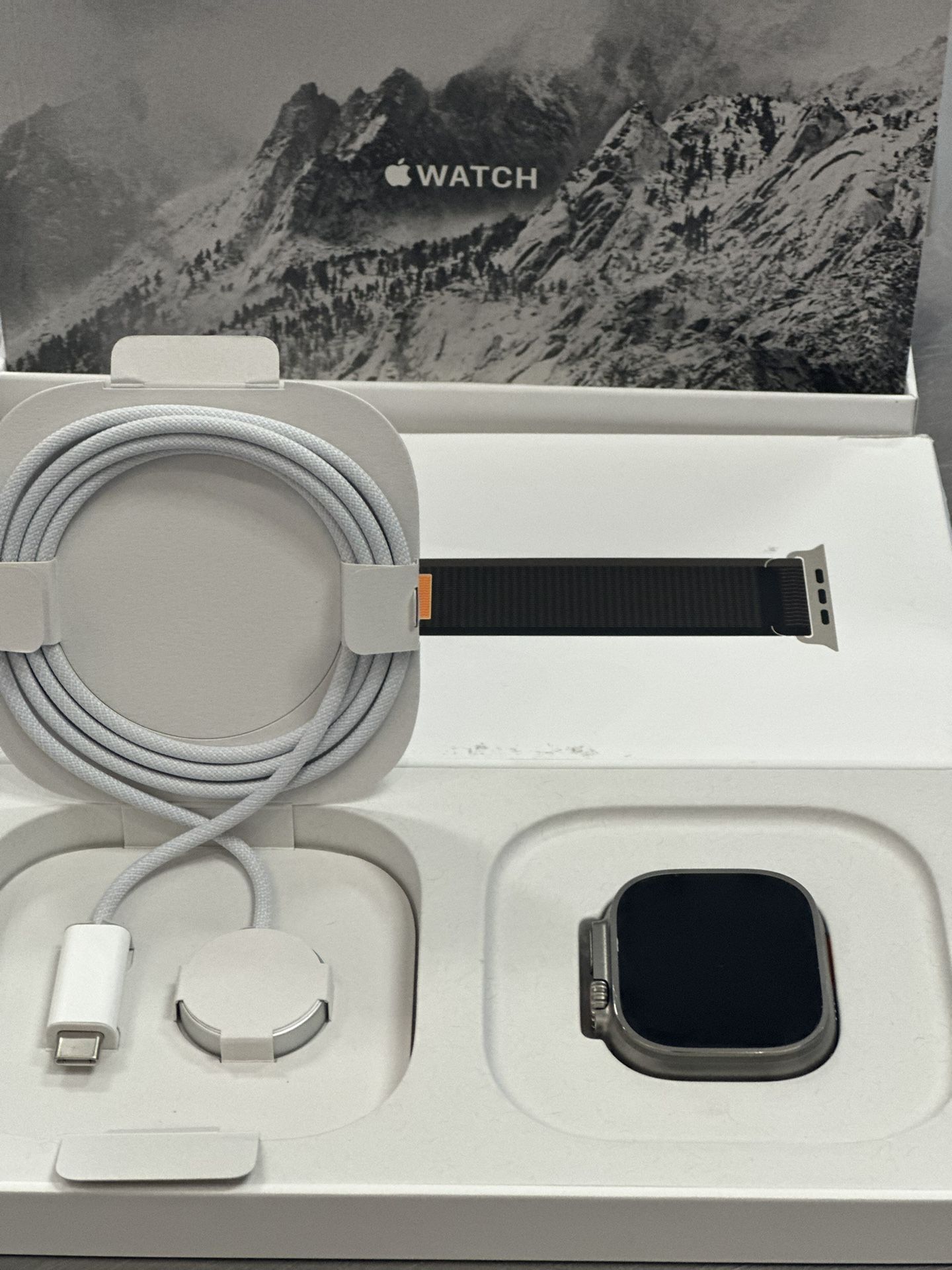 Apple Ultra Titanium Starlight Watch