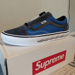 Supreme X Vans Skateboard Shoes Size 8.5