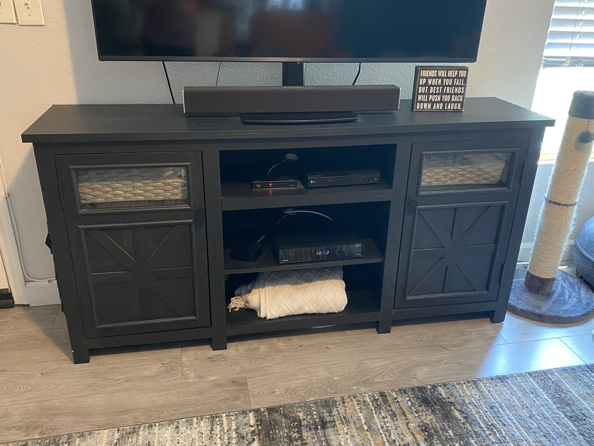 Black TV Stand