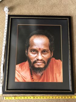 Frame with photo of god/ gurus
