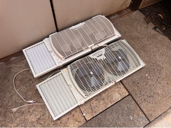 Twin window fans for airflow control