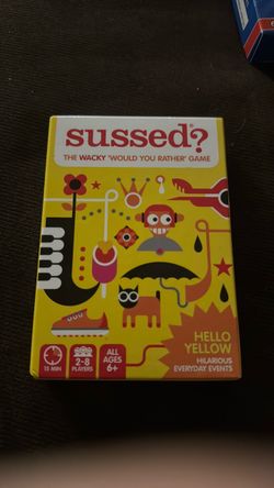 Sussed? Hello Yellow Card Game
