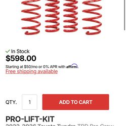 Eibach Tundra TRD Pro Spring lift kit