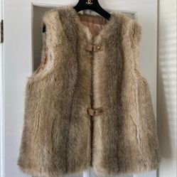 Vintage Faux Fur Vest Country Pacer 1960s