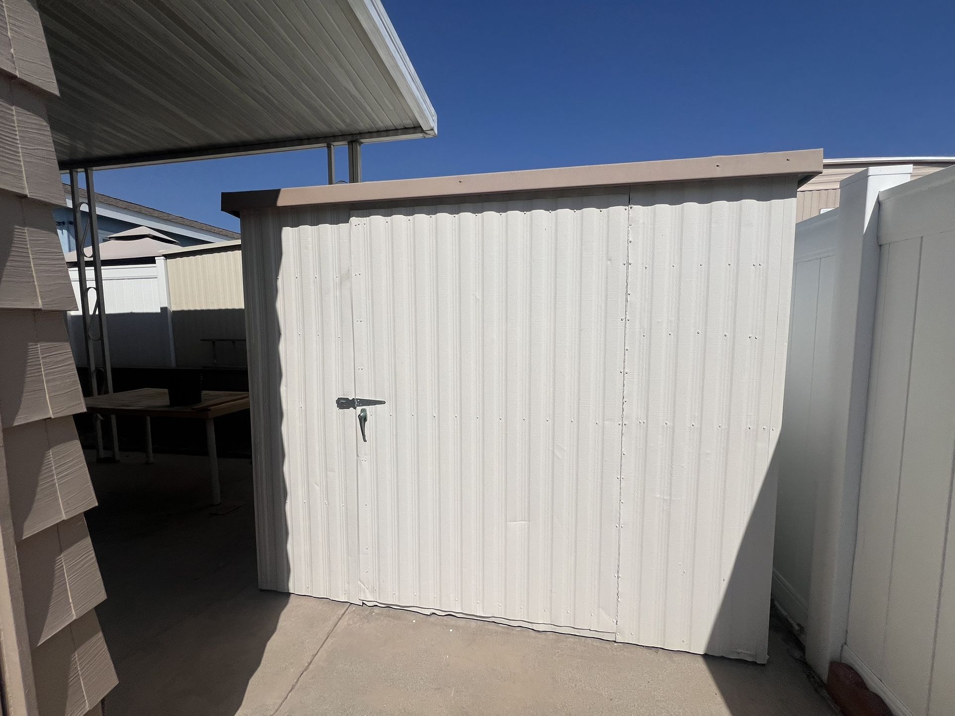 Shed/ Requires Disassembling To Get Off Patio