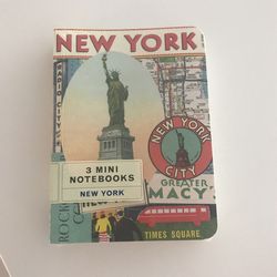 3 Mini Notebooks NEW YORK