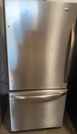 Amana Bottom Freezer Stainless Steel Refrigerator
