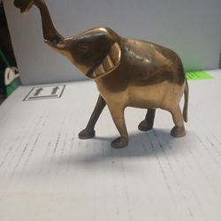 Solid Brass Elephant  Figurine 