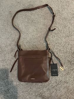 Lodis Brown Leather Crossbody Bag