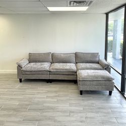 Reversible L Chaise Cloud Couch Sectional [FREE Delivery🚚]