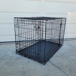 Folding 36” Dog Cage 2-Door Pet Crate Kennel 46”x22”x24.5