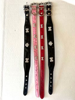 Rhinestone Dog Collars Set of 4