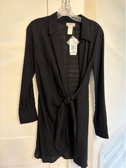 New with Tags XS Black Coverup / Tunic  (Retailed Originally $139.00)