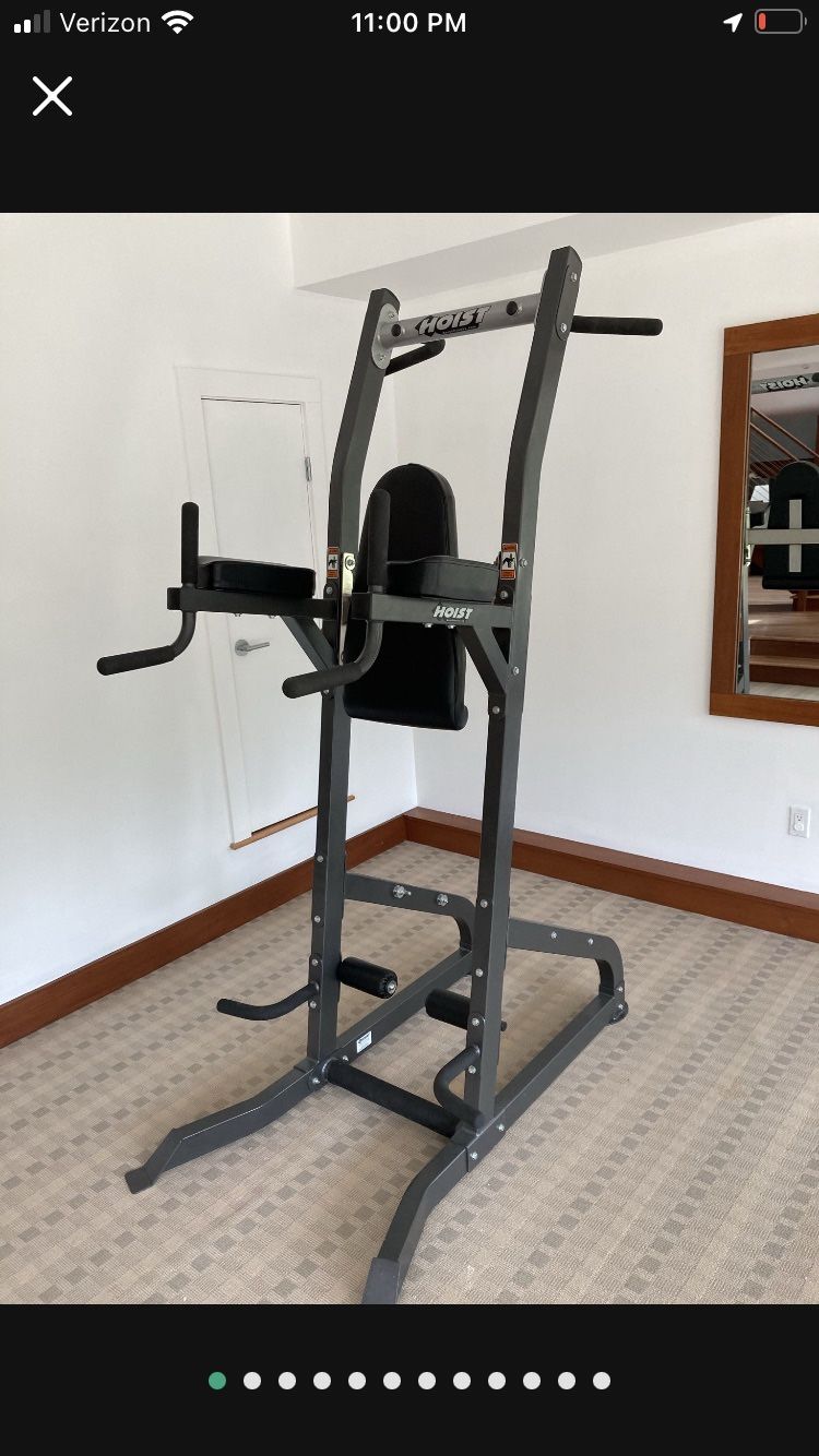 Hoist Fitness Heavy Duty Pull Up Dip Leg Raise Push up Station