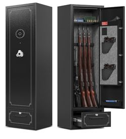 4.4 out of 5 stars (120) KAER 5-6 Gun Safe for Rifle and Pistols