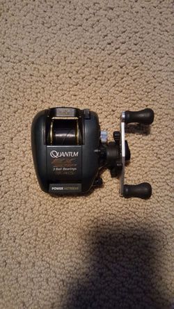 Zebco Left Hand Quantum EX 301P Baitcast Reel 3-Ball Bearings Power  Retrieve for Sale in St. Charles, IL - OfferUp