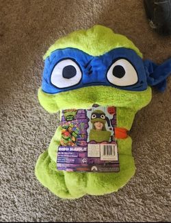 New Ninja Turtle Hooded Blanket